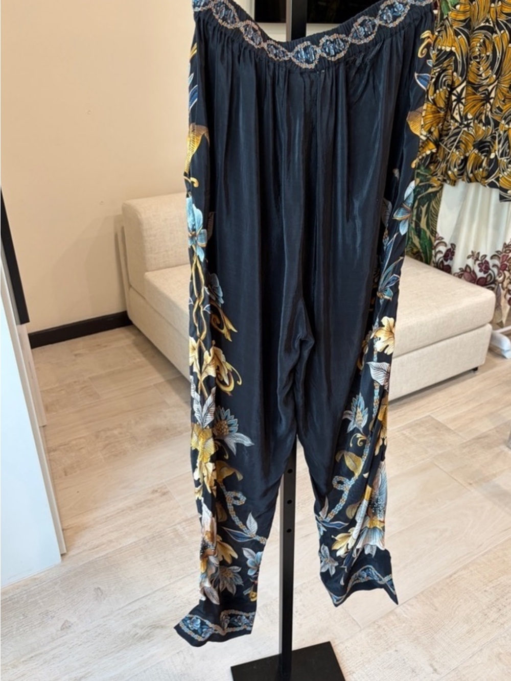Black Flowerful Garden Pajama
Pants by Farm Rio! DT - Picture 7 of 11